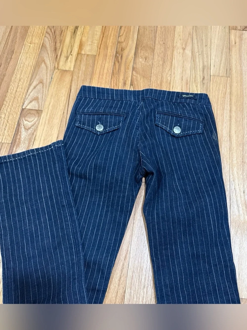 Miss Me Navy Pinstripe Corduroy Pants